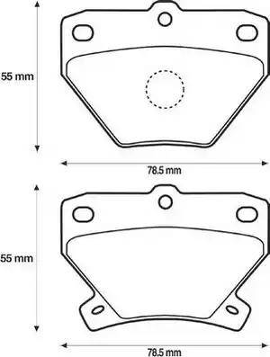 Stop 572450S - Тормозные колодки, дисковые, комплект autospares.lv