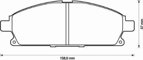 Stop 572466S - Тормозные колодки, дисковые, комплект autospares.lv