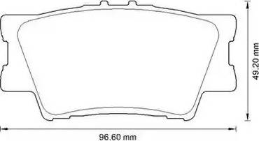 Stop 572595S - Тормозные колодки, дисковые, комплект autospares.lv