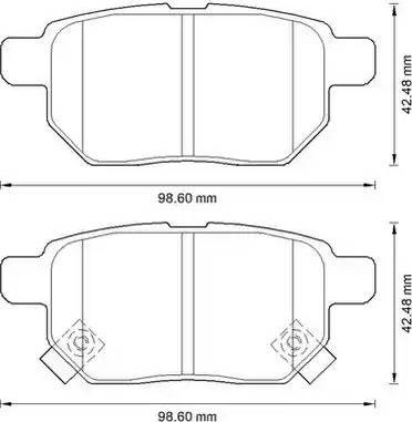 Stop 572591S - Тормозные колодки, дисковые, комплект autospares.lv