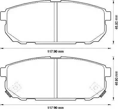 Stop 572549S - Тормозные колодки, дисковые, комплект autospares.lv