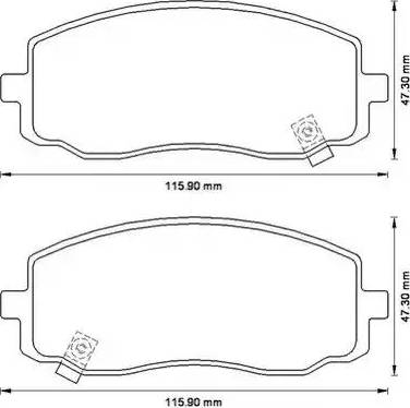 Stop 572526S - Тормозные колодки, дисковые, комплект autospares.lv