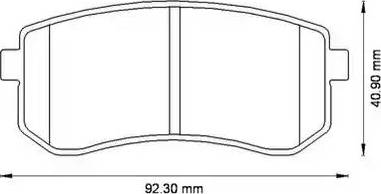 Stop 572527S - Тормозные колодки, дисковые, комплект autospares.lv