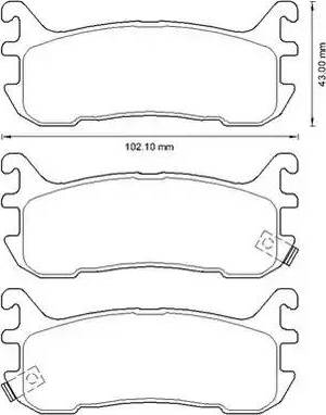 Stop 572602S - Тормозные колодки, дисковые, комплект autospares.lv