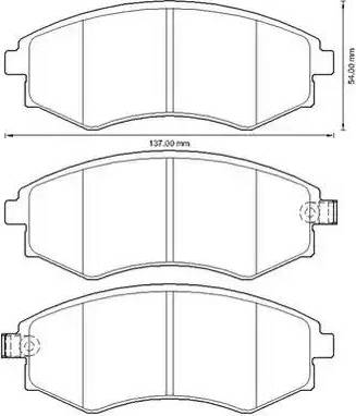 Stop 572614S - Тормозные колодки, дисковые, комплект autospares.lv