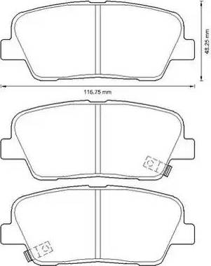 Stop 572639S - Тормозные колодки, дисковые, комплект autospares.lv