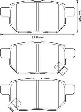 Stop 572632S - Тормозные колодки, дисковые, комплект autospares.lv