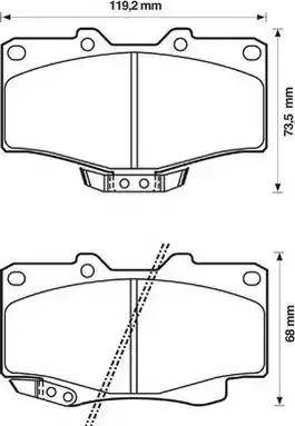 Stop 572140S - Тормозные колодки, дисковые, комплект autospares.lv