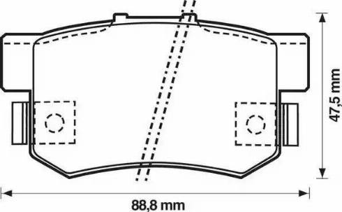 Stop 572138S - Тормозные колодки, дисковые, комплект autospares.lv