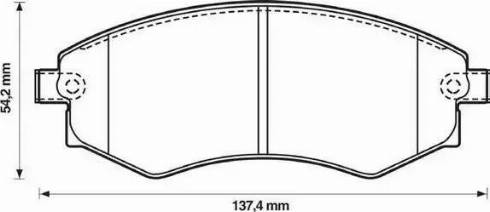 Stop 572347S - Тормозные колодки, дисковые, комплект autospares.lv