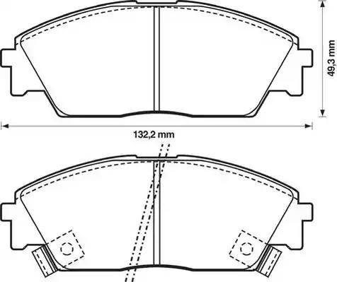 Stop 572330S - Тормозные колодки, дисковые, комплект autospares.lv