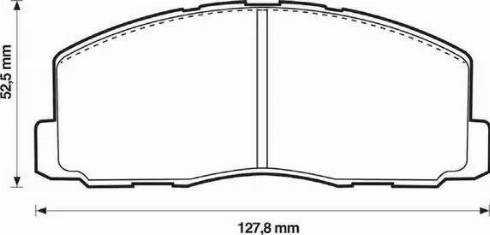 Stop 572295S - Тормозные колодки, дисковые, комплект autospares.lv