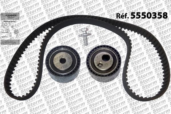 Storm 5550358 - Комплект зубчатого ремня ГРМ autospares.lv