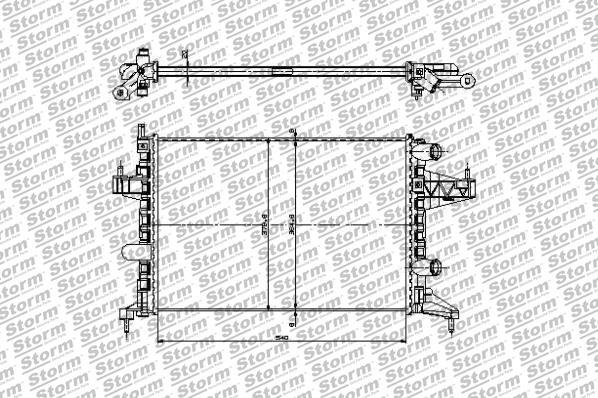 Storm 61201 - Радиатор, охлаждение двигателя autospares.lv