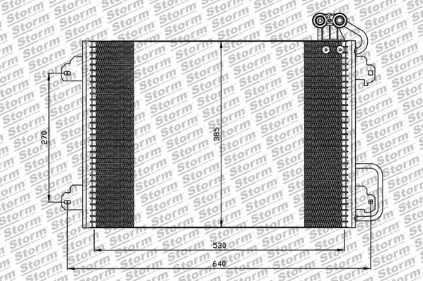 Storm 87114 - Конденсатор кондиционера autospares.lv