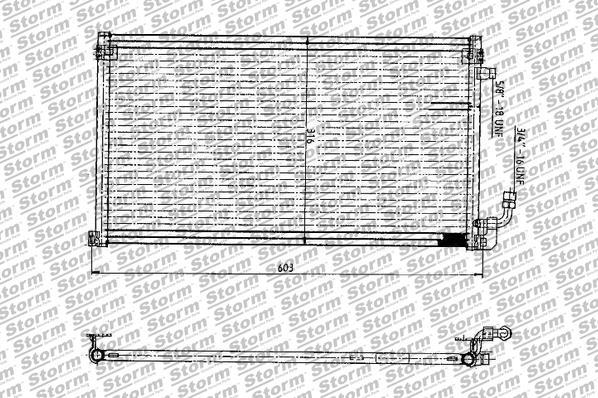 Storm 27005 - Конденсатор кондиционера autospares.lv