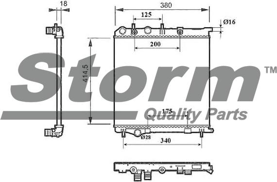 Storm F0903CI - Тяга / стойка, стабилизатор autospares.lv