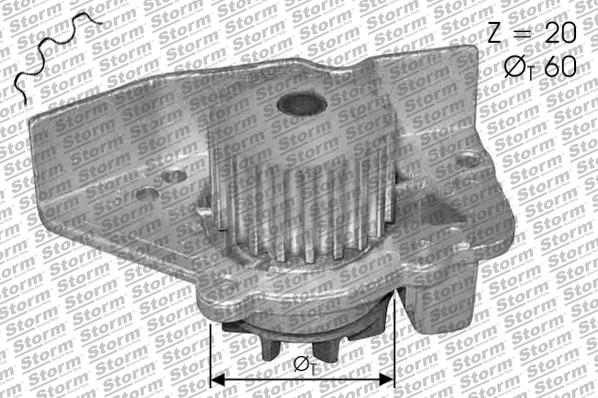 Storm PA10589 - Водяной насос autospares.lv