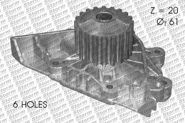 Storm PA12374 - Водяной насос autospares.lv