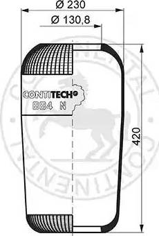 ST-Templin 04.010.6000.520 - Кожух пневматической рессоры autospares.lv