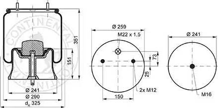 ST-Templin 04.010.6100.910 - Кожух пневматической рессоры autospares.lv