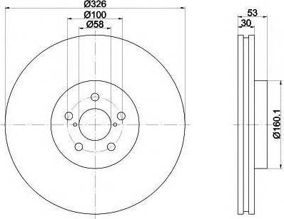 Subaru 26300FE000 - Тормозной диск autospares.lv