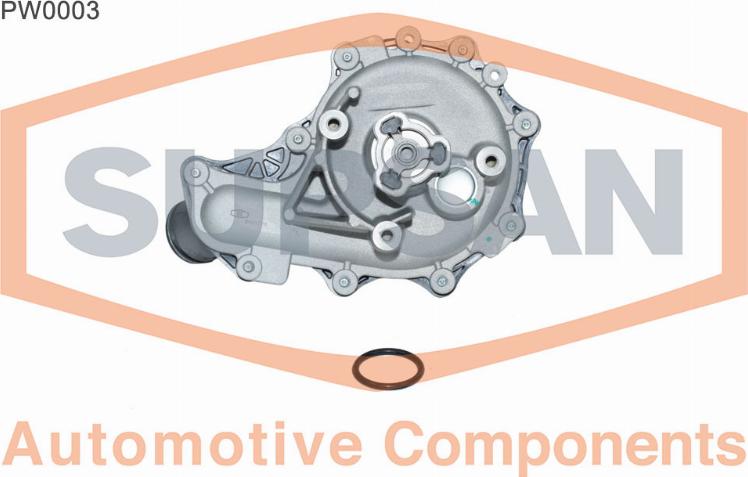 SUPSAN PW0003 - Водяной насос autospares.lv