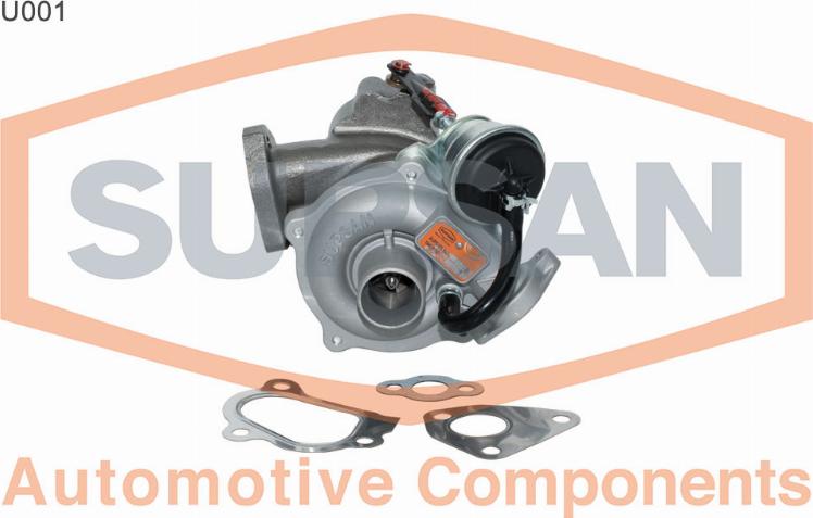 SUPSAN U001 - Турбина, компрессор autospares.lv