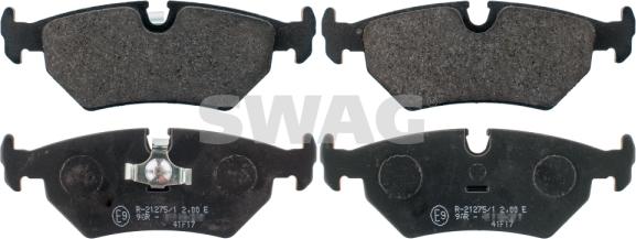 Swag 99 11 6081 - Тормозные колодки, дисковые, комплект autospares.lv