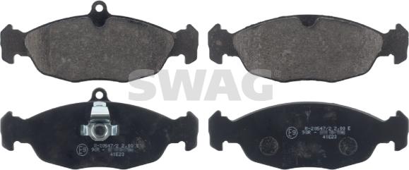 Swag 99 11 6082 - Тормозные колодки, дисковые, комплект autospares.lv