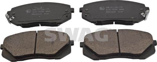 Swag 91 91 6816 - Тормозные колодки, дисковые, комплект autospares.lv