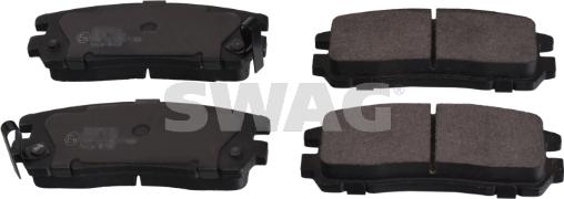 Swag 40 91 6641 - Тормозные колодки, дисковые, комплект autospares.lv