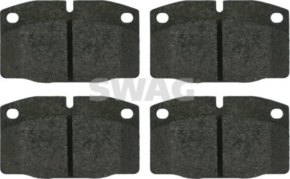 Swag 40 91 6203 - Тормозные колодки, дисковые, комплект autospares.lv