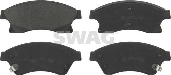 Swag 40 91 6789 - Тормозные колодки, дисковые, комплект autospares.lv