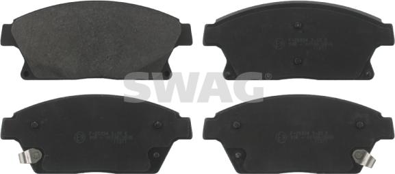 Swag 40 91 6788 - Тормозные колодки, дисковые, комплект autospares.lv