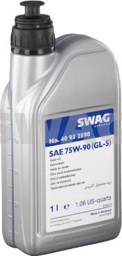 Swag 40 93 2590 - Трансмиссионное масло autospares.lv
