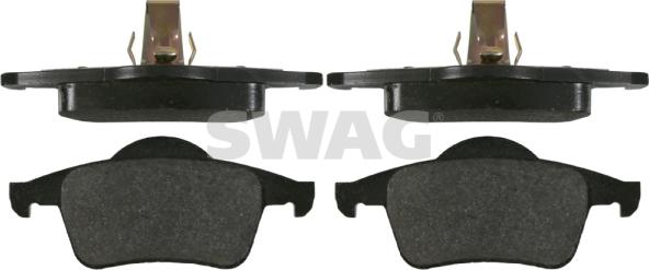 Swag 55 91 6360 - Тормозные колодки, дисковые, комплект autospares.lv