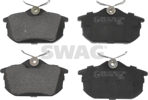 Swag 55 91 6207 - Тормозные колодки, дисковые, комплект autospares.lv