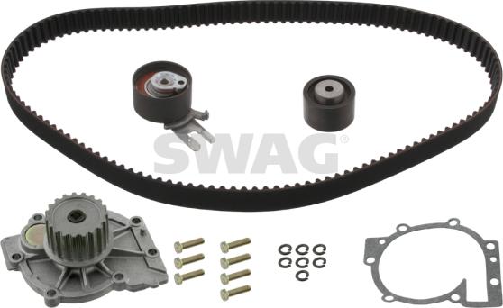 Swag 55 93 2746 - Водяной насос + комплект зубчатого ремня ГРМ autospares.lv