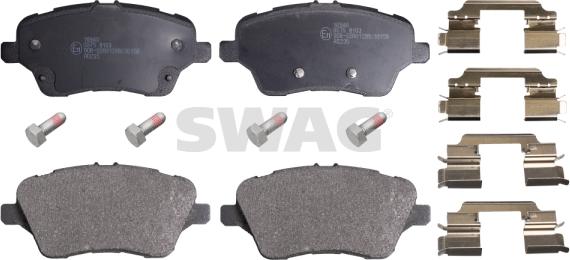 Swag 50 91 6940 - Тормозные колодки, дисковые, комплект autospares.lv