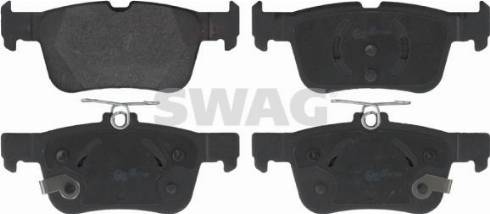 Swag 50 91 6943 - Тормозные колодки, дисковые, комплект autospares.lv