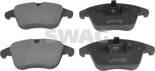 Swag 50 91 6613 - Тормозные колодки, дисковые, комплект autospares.lv