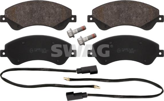 Swag 50 91 6673 - Тормозные колодки, дисковые, комплект autospares.lv