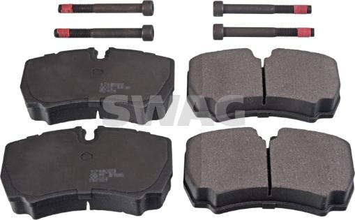 Swag 50 11 6075 - Тормозные колодки, дисковые, комплект autospares.lv