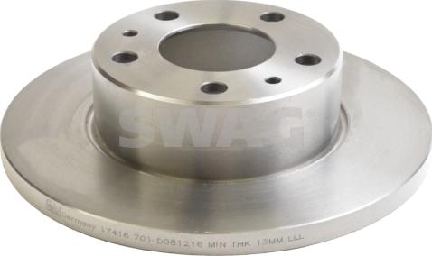 Swag 53 91 7416 - Тормозной диск autospares.lv