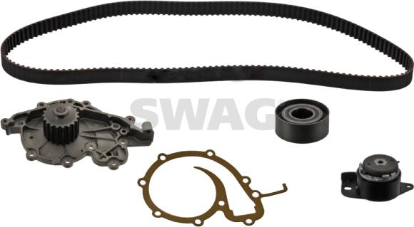 Swag 60 94 5106 - Водяной насос + комплект зубчатого ремня ГРМ autospares.lv