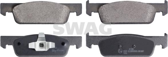 Swag 60 91 6965 - Тормозные колодки, дисковые, комплект autospares.lv