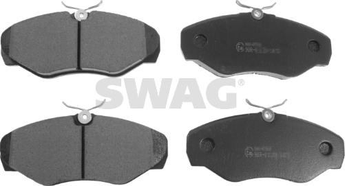 Swag 60 91 6473 - Тормозные колодки, дисковые, комплект autospares.lv