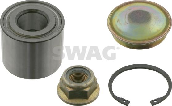 Swag 60 92 4780 - Подшипник ступицы колеса, комплект autospares.lv