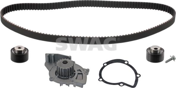 Swag 62 94 5108 - Водяной насос + комплект зубчатого ремня ГРМ autospares.lv